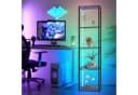 XIIW Standregal mit LED-Beleuchtung 5 Ebenen Weiß Bild 5