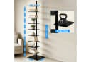 XIIW Bücherregal 1.8M LED Sternenlicht Standregal Drehbar Schwarz Bild 1
