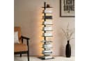 XIIW Bücherregal 1.8M LED Sternenlicht Standregal Drehbar Schwarz Bild 2