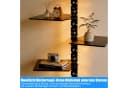 XIIW Bücherregal 1.8M LED Sternenlicht Standregal Drehbar Schwarz Bild 3