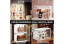 XERSEK Aufbewahrungsbox 3 Ebenen LED Vitrine Stapelbar Bild 1