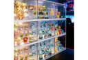 XERSEK Aufbewahrungsbox 3 Ebenen LED Vitrine Stapelbar Bild 3