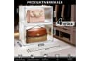 XERSEK Aufbewahrungsbox 3 Ebenen LED Vitrine Stapelbar Bild 4