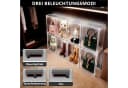 XERSEK Vitrine mit LED & Magnetklappe Transparente Acryl-Displaybox Stapelbar Bild 5