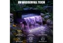 XIIW Wasserspiel LED Pool Wasserfall mit UVC-Lampe, 31 cm, Edelstahl, RGB Bild 4