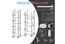 XIIW Eckvitrine mit LED-Beleuchtung 5 Ebenen Weiß Bild 4
