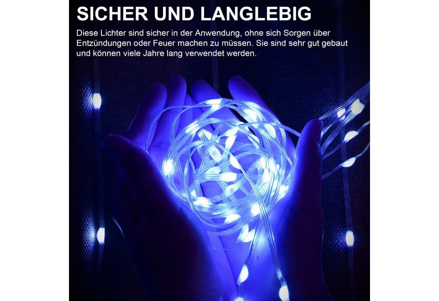 XIIW Lichtervorhang 400 LEDs RGB App Steuerung 100+ Modi - Bild 3