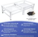 XIIW Waschmaschinenunterschrank Doppel Podest Stahl 32cm Bild 3