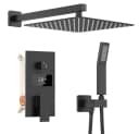 XIIW Duscharmatur Unterputz Duschsystem Schwarz mit LCD Display Bild 2