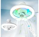 VIVIHEYDAY Deckenventilator mit LED & Fernbedienung, 360° Oszillation Bild 2