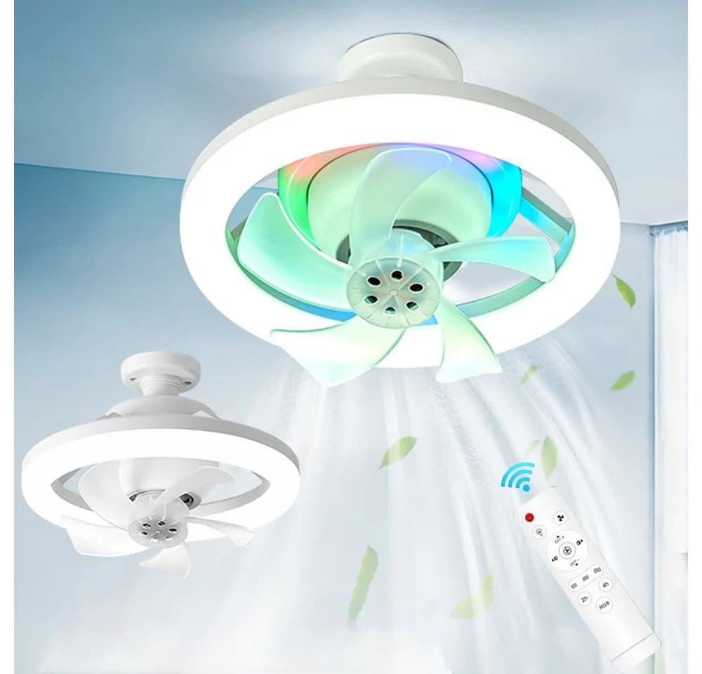 VIVIHEYDAY Deckenventilator mit LED & Fernbedienung, 360° Oszillation - Bild 2