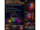 VIVIHEYDAY Solar-Mandala-Leuchte Metall Siebenfarbig IP65 Bild 1