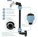 JOYOLEDER IBC Tank Adapter Messing mit 3/4 Zoll Hahn und Verlängerungsschlauch Bild 3