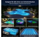 QUBEBU Solar LED Pool-Lampe RGB Unterwasserlicht mit Fernbedienung Bild 1