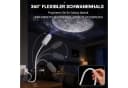 QUBEBU LED Sternenhimmel Projektor mit 6 Folien, Dimmbar Nachtlicht, USB, Weiß Bild 4