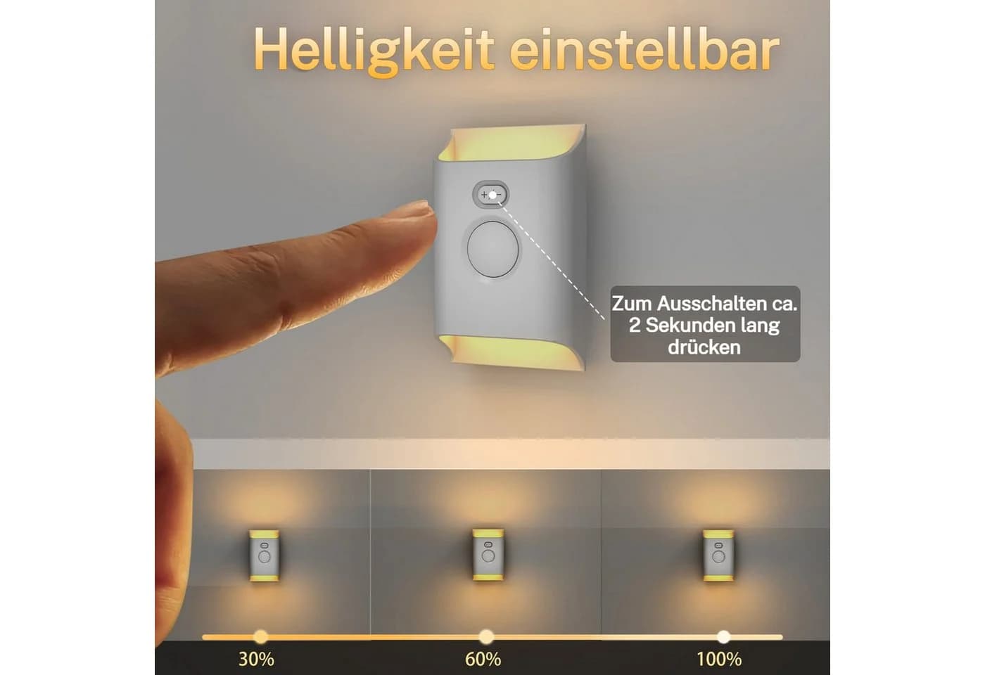 PRIISF LED Steckdosenleuchte mit Bewegungsmelder und Dämmerungssensor