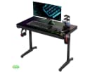 EE EUREKA ERGONOMIC Gamingtisch Schwarz mit RGB-Beleuchtung Bild 2
