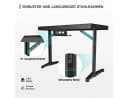 EE EUREKA ERGONOMIC Gamingtisch Schwarz mit RGB-Beleuchtung Bild 4