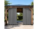 Lapamax Outdoorvorhang Grau 100% Verdunkelnd Wasserdicht Bild 2