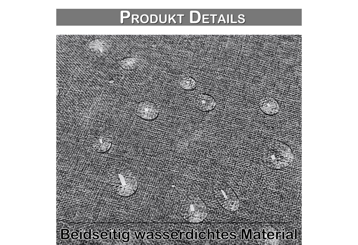 Lapamax Outdoorvorhang Grau 100% Verdunkelnd Wasserdicht - Bild 3