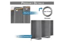 Lapamax Outdoorvorhang Grau 100% Verdunkelnd Wasserdicht Bild 5