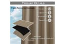 Lapamax Outdoorvorhang Taupe 100% Sichtschutz Wasserdicht Bild 4