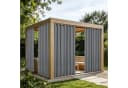 Lapamax Outdoorvorhang Grau 100% Verdunkelnd Wasserdicht Bild 2