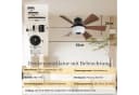 Rosnek Deckenventilator mit Licht 52 cm, Bluetooth, RGB Bild 1