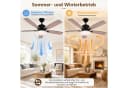 LMaxhome Deckenventilator mit LED-Beleuchtung, dimmbar, 132 cm, Schwarz Bild 4