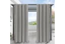 LMaxhome Outdoor-Vorhang wetterfest mit Ösen Sichtschutz Grau Bild 2