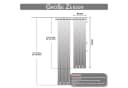 LMaxhome Outdoorvorhang Transparent mit Ösen, wasserabweisend Bild 1