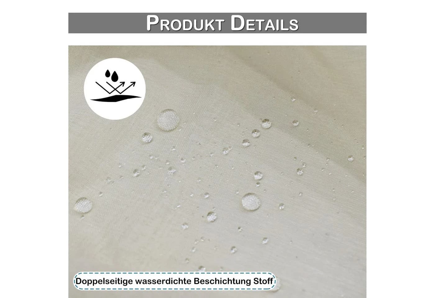 LMaxhome Transparenter Outdoor Vorhang mit Ösen wasserabweisend - Bild 4