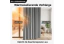 LMaxhome Raumteiler-Vorhang mit Schiene Grau 100% Verdunkelung Bild 5