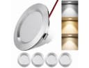Rosnek LED Einbaustrahler 12V 3W Vollaluminium superflach Bild 2