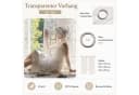 LMaxhome Transparenter Vorhang 2er-Set Weiß Polyester Voile Bild 4