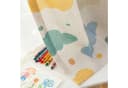 LMaxhome Kindergardine 2er Set Wolkenmotiv halbtransparent Leinenoptik Bild 4