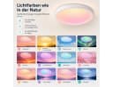 Rosnek LED Deckenleuchte RGB dimmbar mit Fernbedienung Bild 1