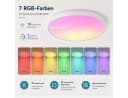 Rosnek LED Deckenleuchte RGB dimmbar mit Fernbedienung Bild 3