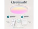Rosnek LED Deckenleuchte RGB dimmbar mit Fernbedienung Bild 5