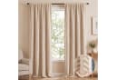 LMaxhome Verdunkelungsvorhang Beige 3-lagig 600g/m² 100% blickdicht Bild 2
