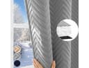 LMaxhome Verdunkelungsvorhang Grau 370 g/m² Thermovorhang mit Multifunktionsband Bild 2