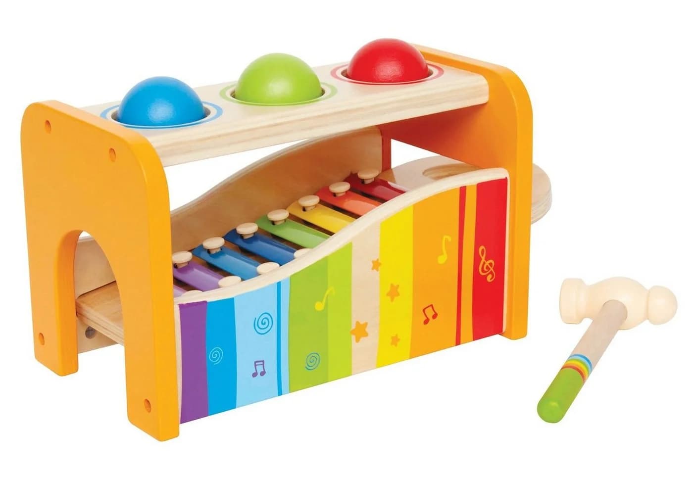 Hape Xylophon und Hammerspiel Bunt 2-in-1 Musikinstrument - Bild 2