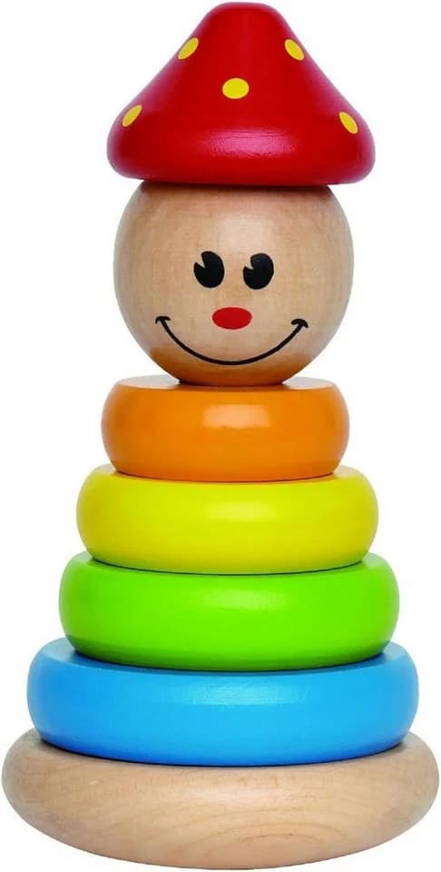 Hape Stapelspielzeug E0400 Clown - Bunt Motorikspiel aus Holz - Bild 2