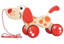 Hape Nachziehtier Hündchen Puppy Beige/Rot Holz Bild 2