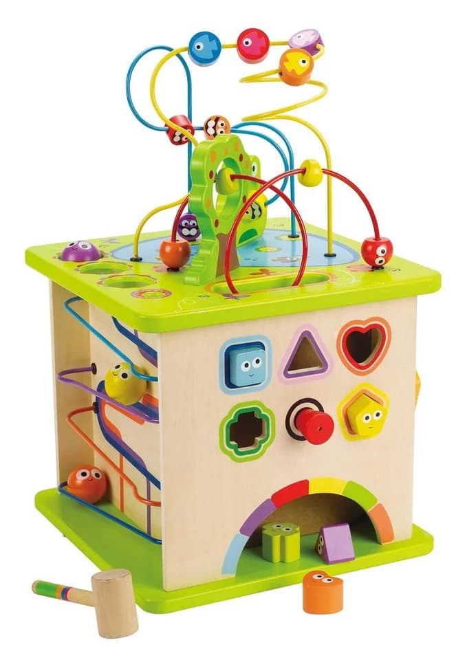 Hape Motorikwürfel Kleine Tierchen Bunt Holz - Bild 2