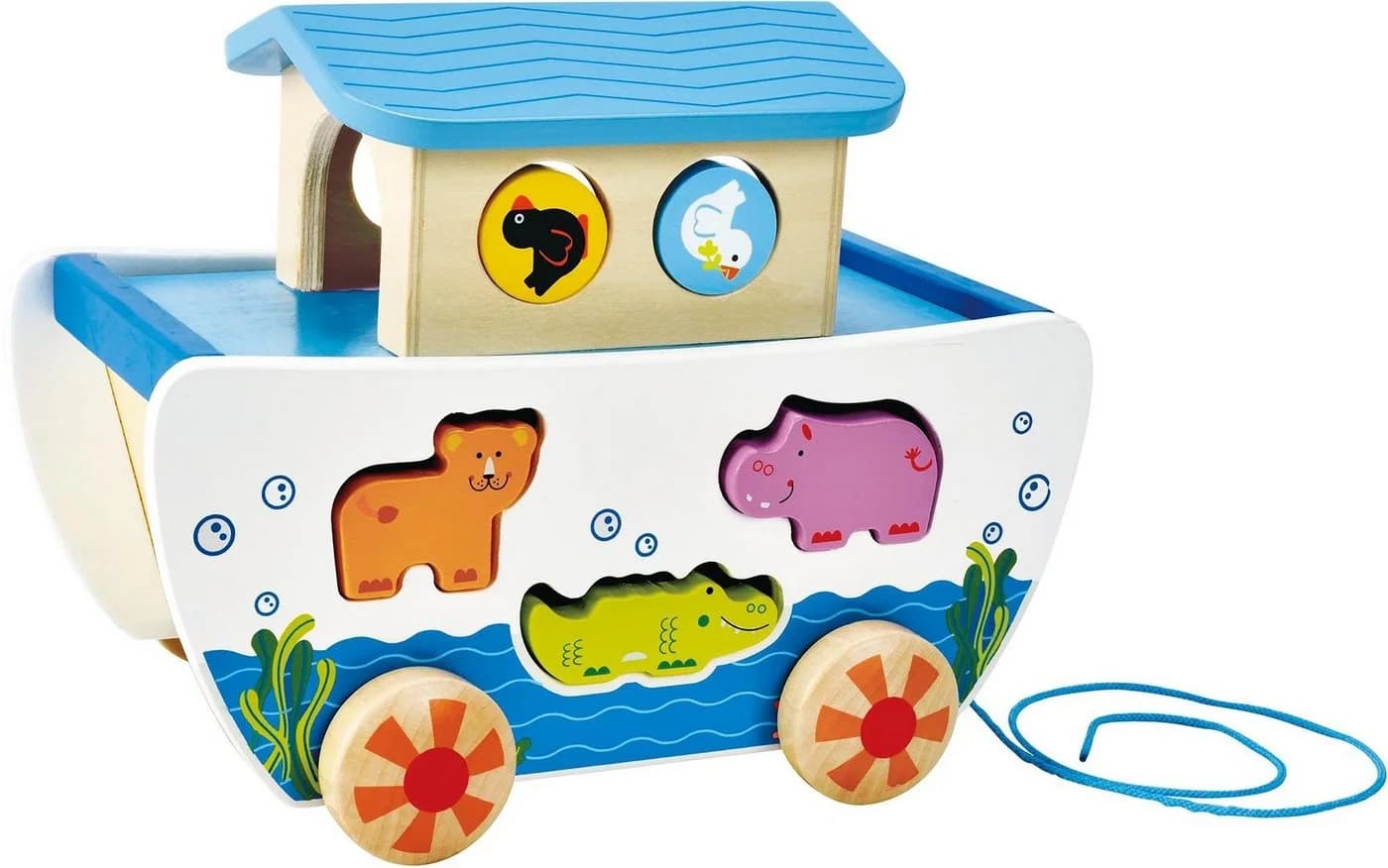 Hape Nachziehfahrzeug Nachzieh-Arche, Fördert Feinmotorik und Koordination - Bild 4