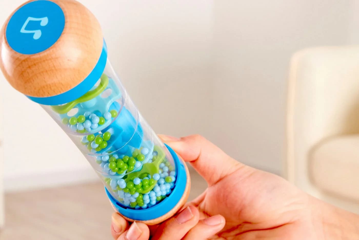 Hape Greifspielzeug Regenmacher Blau - Bild 3