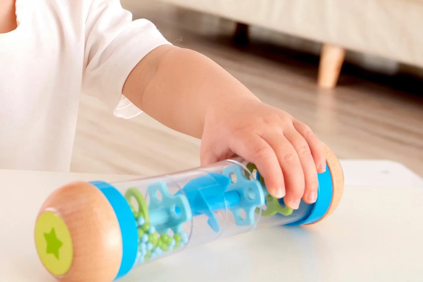 Hape Greifspielzeug Regenmacher Blau - Bild 4