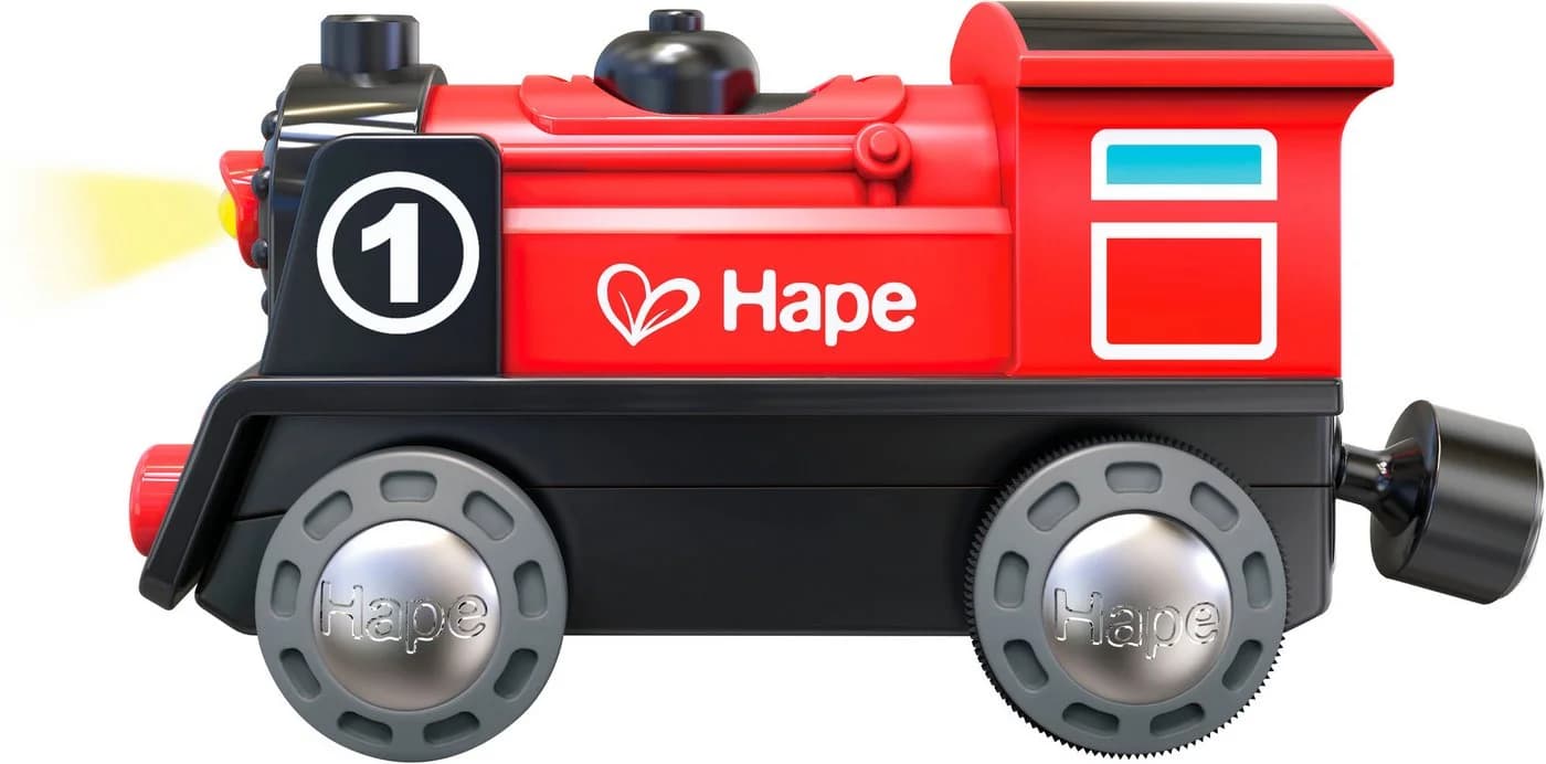 Hape Spielzeugeisenbahn-Lokomotive Nr. 1 Batteriebetrieben mit Licht und Sound - Bild 4