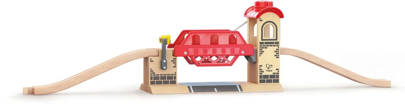Hape Spielzeugeisenbahn-Brücke Zugbrücke, 3-tlg. Holz